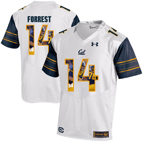 California Golden Bears White Chase Forrest Player Portrait Jersey
