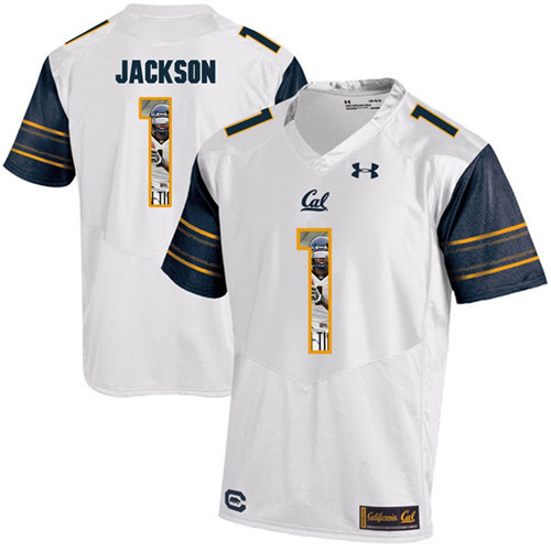 California Golden Bears White DeSean Jackson Player Portrait Jersey