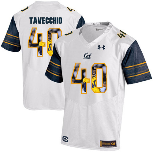 California Golden Bears White Giorgio Tavecchio Player Portrait Jersey