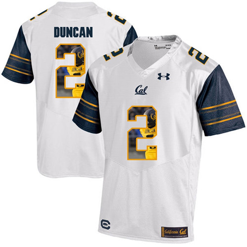 California Golden Bears White Jordan Duncan Player Portrait Jersey