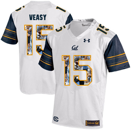 California Golden Bears White Jordan Veasy Player Portrait Jersey