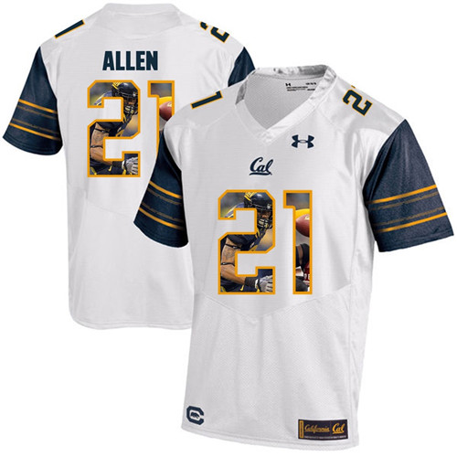 California Golden Bears White Keenan Allen Player Portrait Jersey