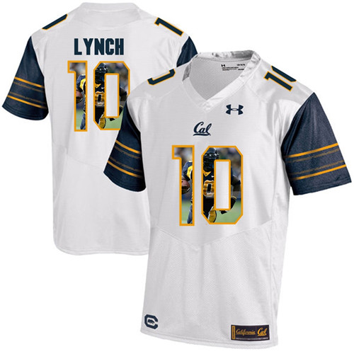 California Golden Bears White Marshawn Lynch Player Portrait Jersey
