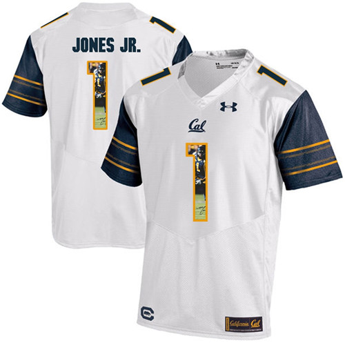 California Golden Bears White Marvin Jones Jr. Player Portrait Jersey