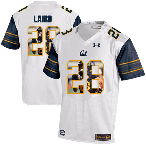 California Golden Bears White Patrick Laird Player Portrait Jersey