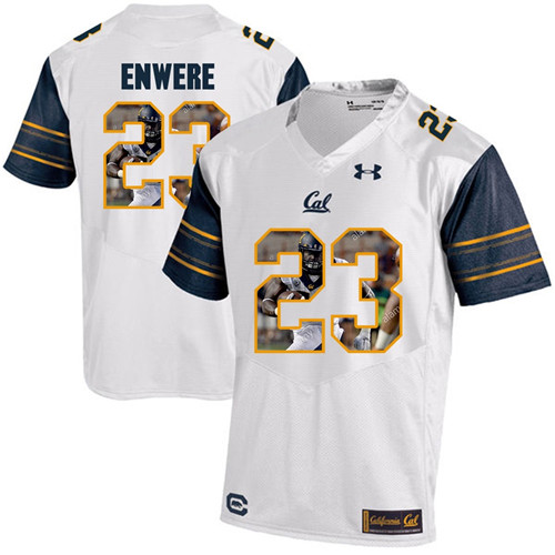 California Golden Bears White Vic Enwere Player Portrait Jersey
