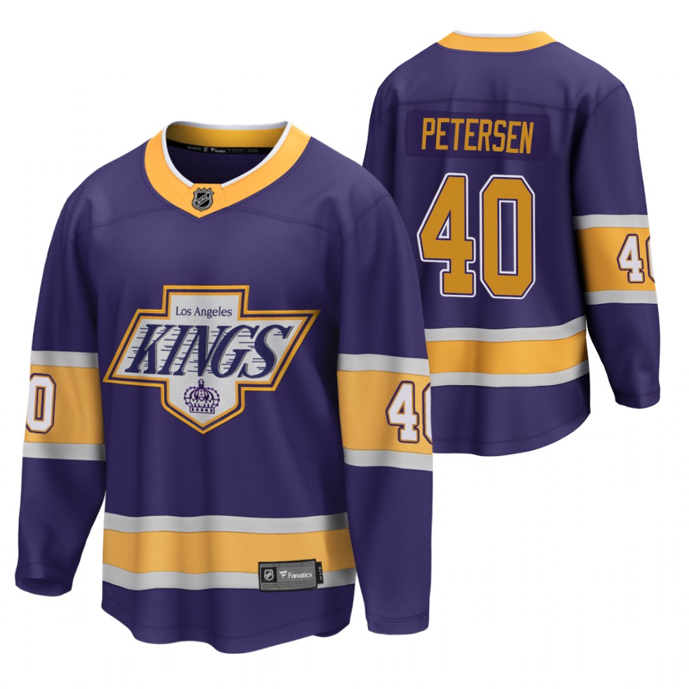 Calvin Petersen Los Angeles Kings Reverse Retro Purple Men's Jersey Breakaway Player