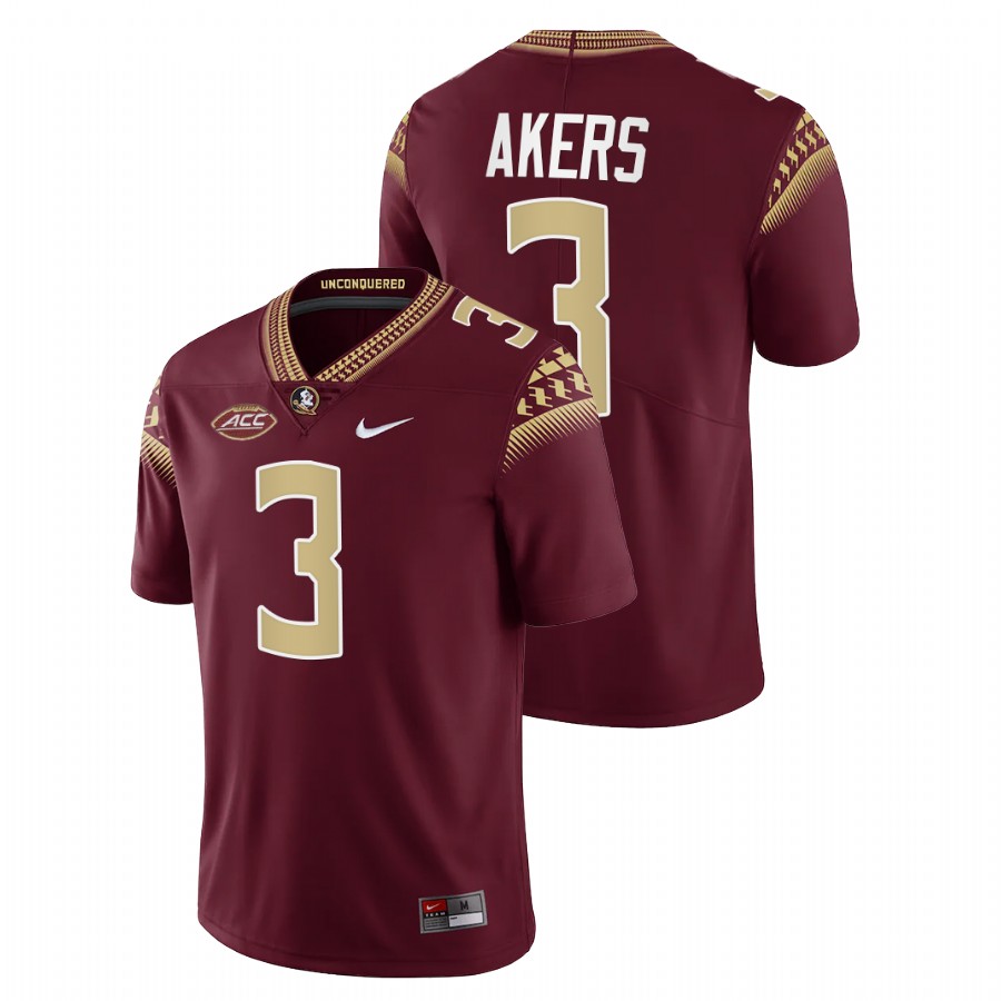 Cam Akers Florida State Seminoles Garnet College Football Alumni Jersey