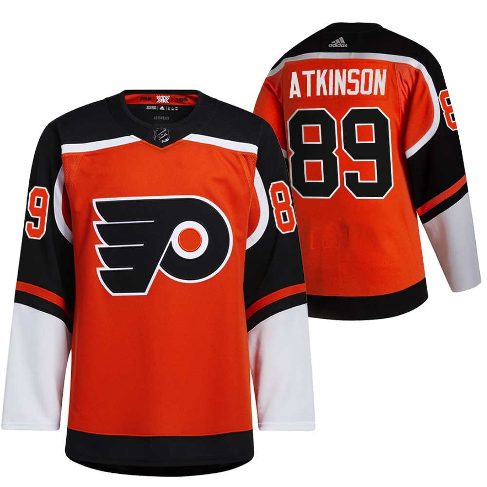 Cam Atkinson Philadelphia Flyers Orange 2021 Reverse Retro Jersey Special Edition