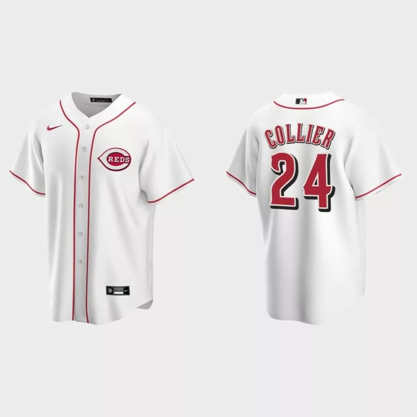 Cam Collier Cincinnati Reds 2022 MLB Draft Home Replica Jersey – White