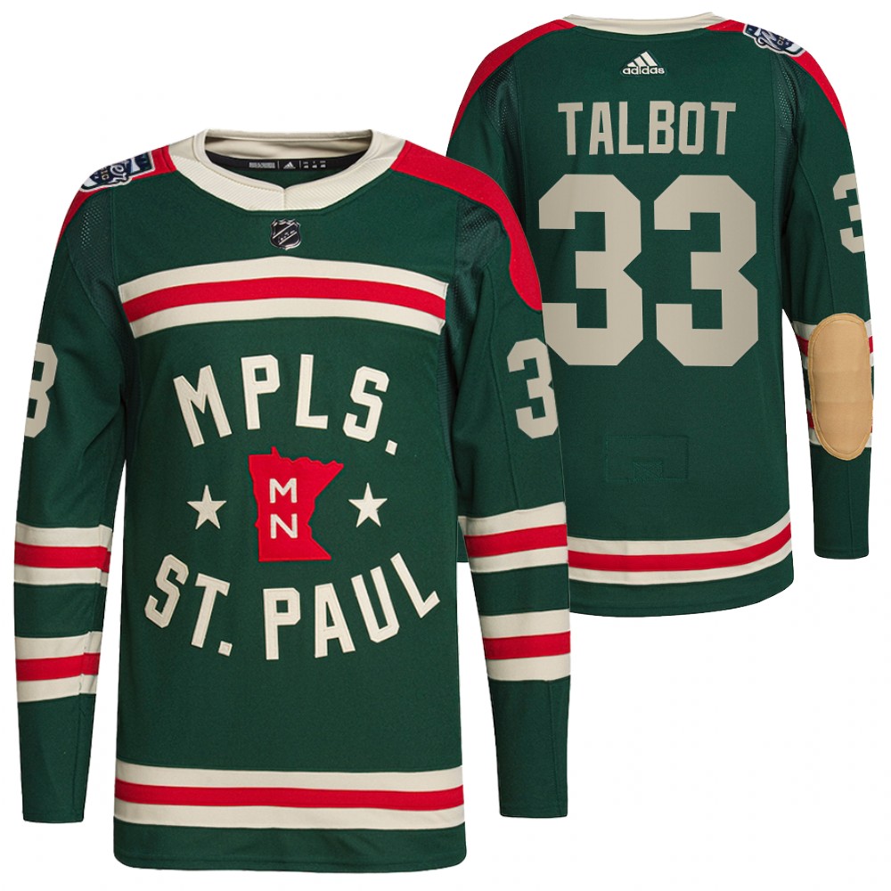 Cam Talbot Wild 2022 Winter Classic Green Authentic Jersey