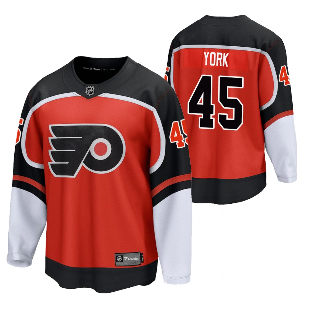 Cam York Philadelphia Flyers Reverse Retro Orange Men's Jersey
