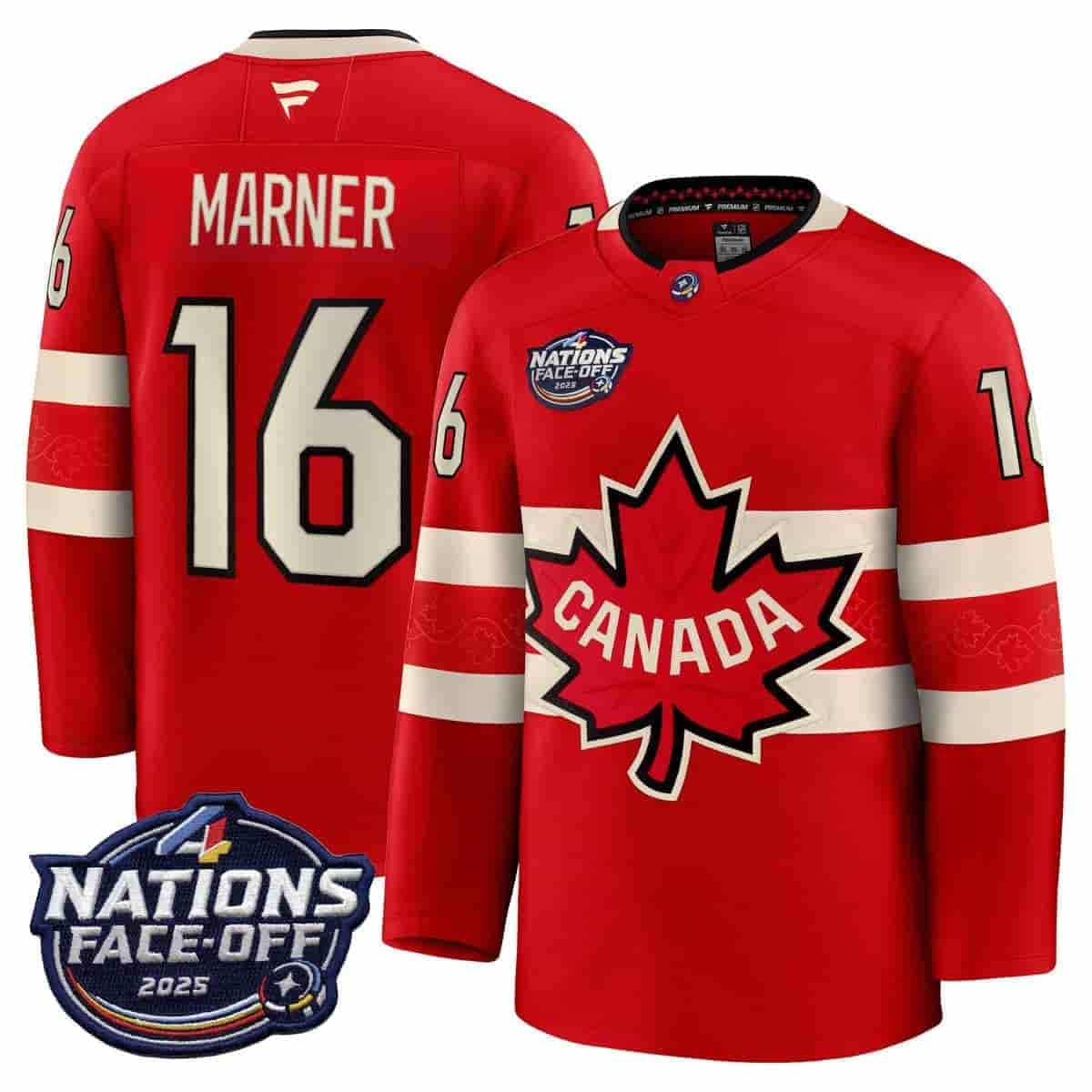 Canada 4 Nations Face-Off 2025 Premium Jersey - All Stitched Mitch Marner 16