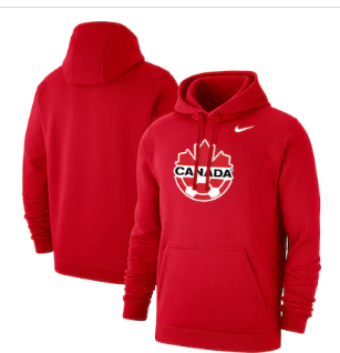 Canada Soccer Nike Club Primary Pullover Hoodie - Red