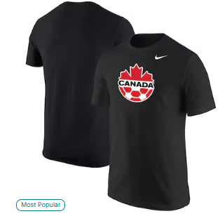 Canada Soccer Nike Core T-Shirt - Black