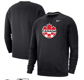 Canada Soccer Nike Fleece Pullover Sweatshirt - Black