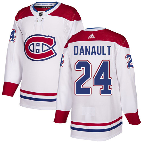 Canadiens #24 Phillip Danault White Road Authentic Stitched Hockey Jersey