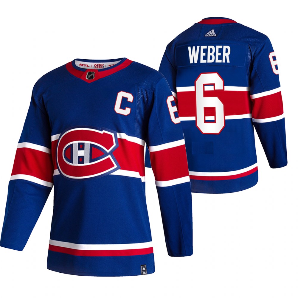 Canadiens 2021 Reverse Retro #6 Shea Weber Royal Jersey Special Edition Authentic