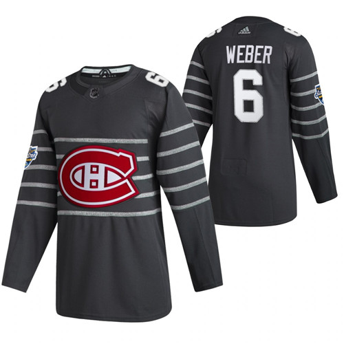 Canadiens 6 Shea Weber Gray 2020 NHL All-Star Game Adidas Jersey
