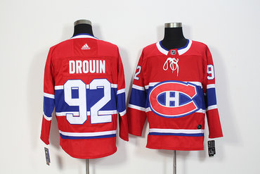 Canadiens 92 Jonathan Drouin Red Adidas Jersey