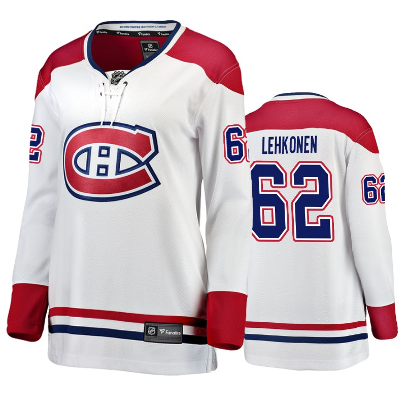 Canadiens Artturi Lehkonen White Breakaway Fanatics Branded Jersey