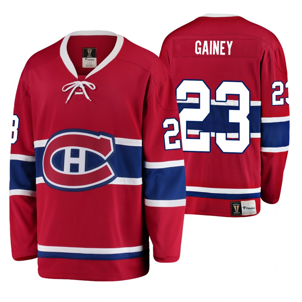Canadiens Bob Gainey Red Premier Breakaway Player Heritage Jersey