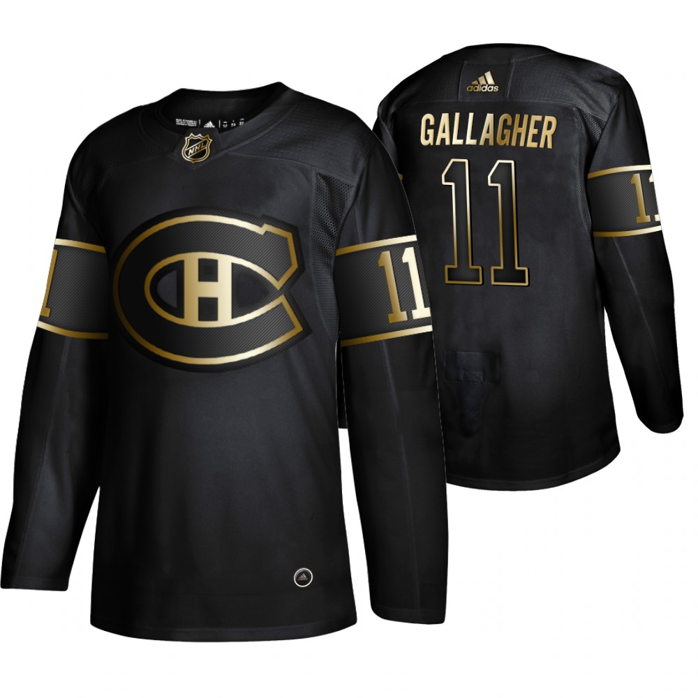 Canadiens Brendan Gallagher Black Authentic 2019 NHL Golden Edition Jersey