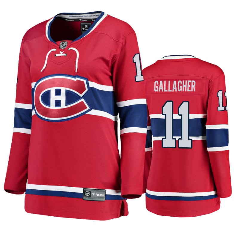 Canadiens Brendan Gallagher Red Breakaway Player Home Jersey