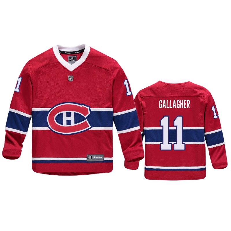 Canadiens Brendan Gallagher Red Replica Player Home Jersey