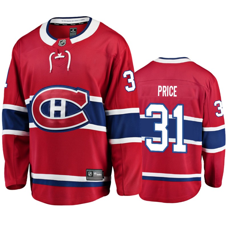 Canadiens Carey Price Red Breakaway Home Jersey