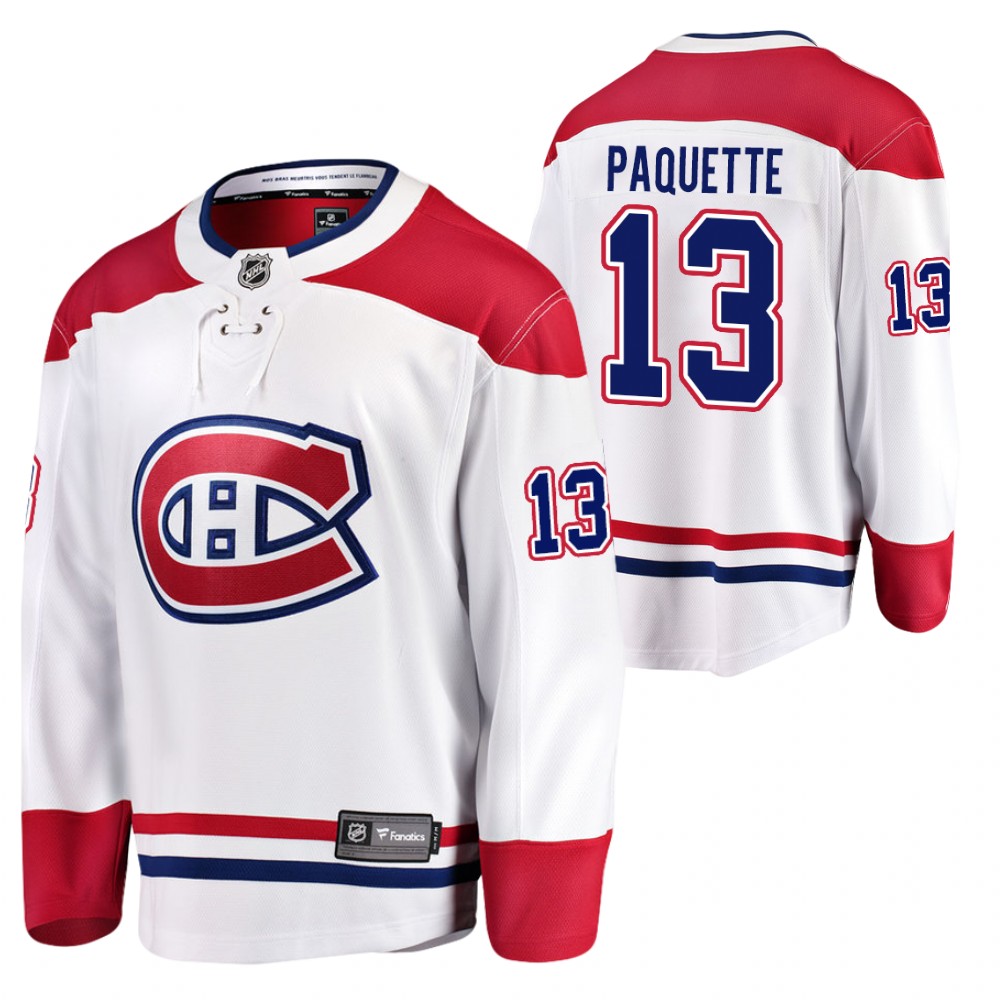 Canadiens Cedric Paquette Jersey Away White Player Men