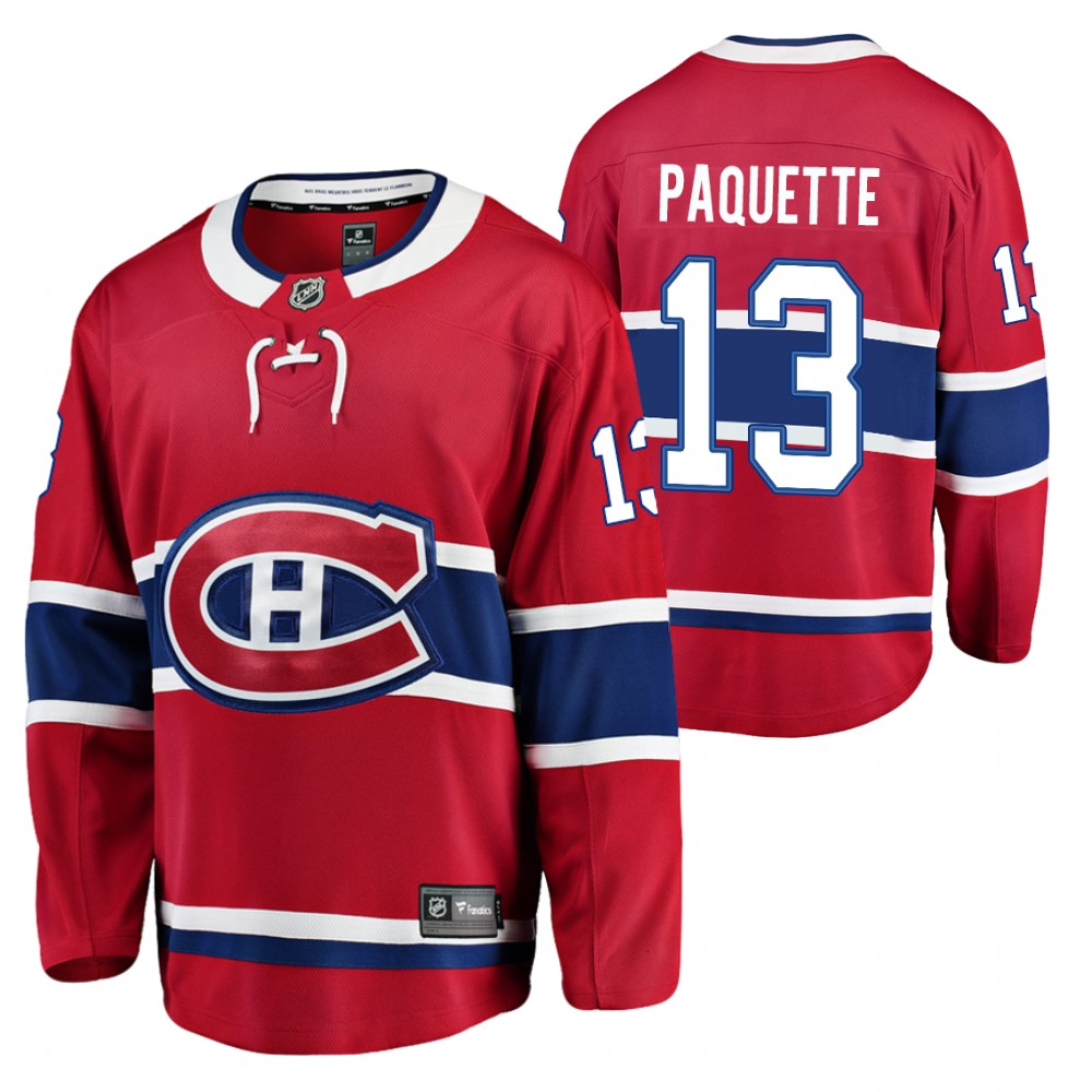 Canadiens Cedric Paquette Jersey Home Red Player Men