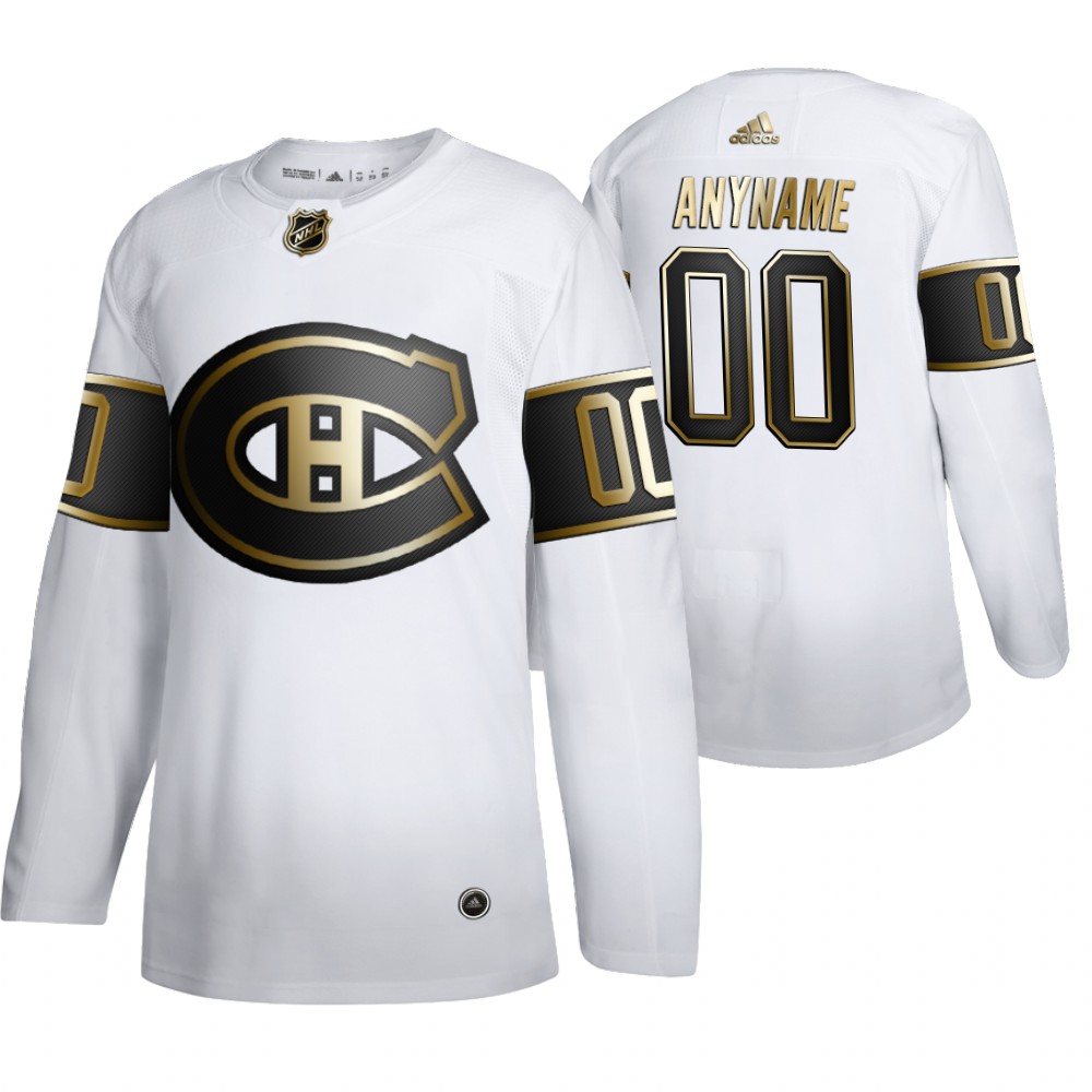 Canadiens Custom Men's Authentic NHL Golden Edition Jersey