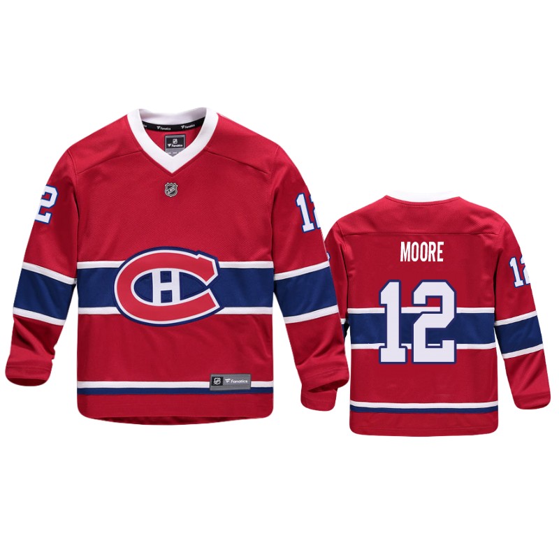 Canadiens Dickie Moore Red Replica Player Home Jersey