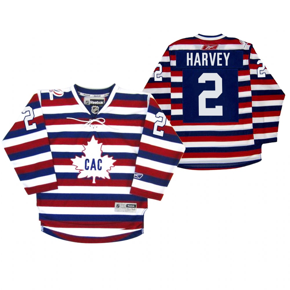 Canadiens Doug Harvey Jersey Centennial 100th Anniversary Celebration Red Royal Retro Men