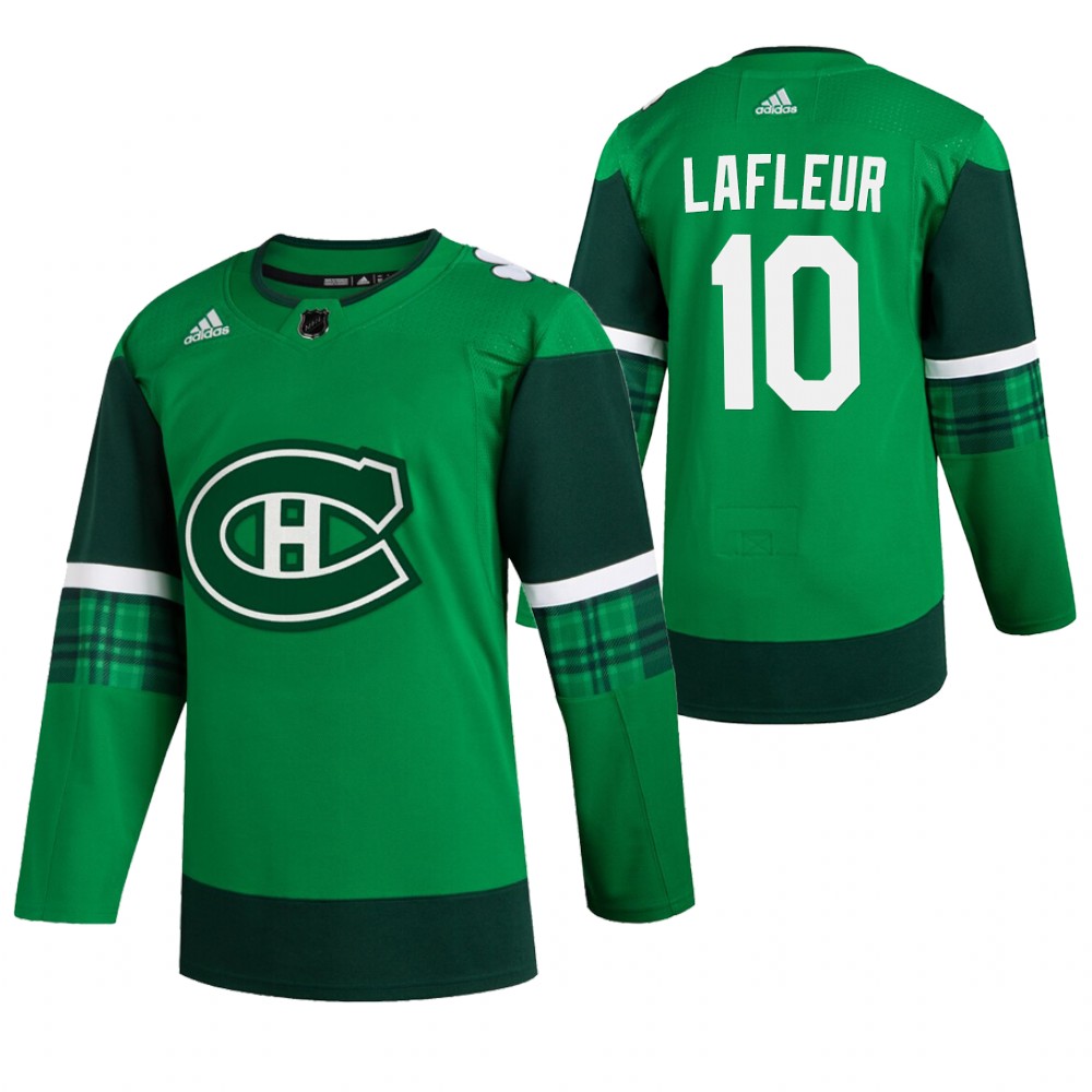 Canadiens Guy Lafleur 2020 St. Patrick's Day Green #10 Jersey Authentic Player