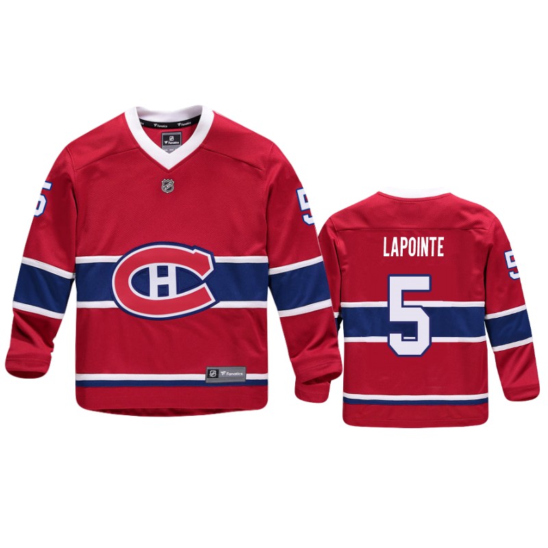 Canadiens Guy Lapointe Red Replica Player Home Jersey