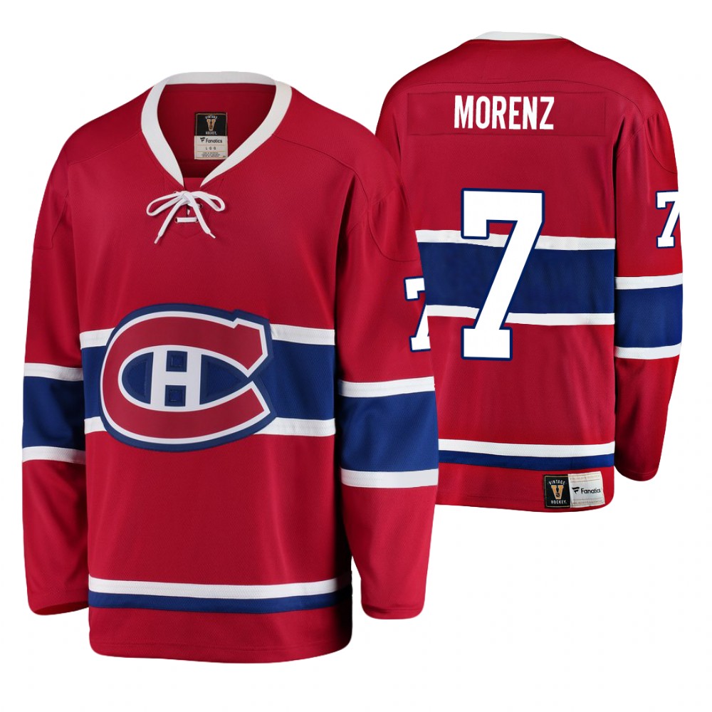 Canadiens Howie Morenz Red Premier Breakaway Player Heritage Jersey