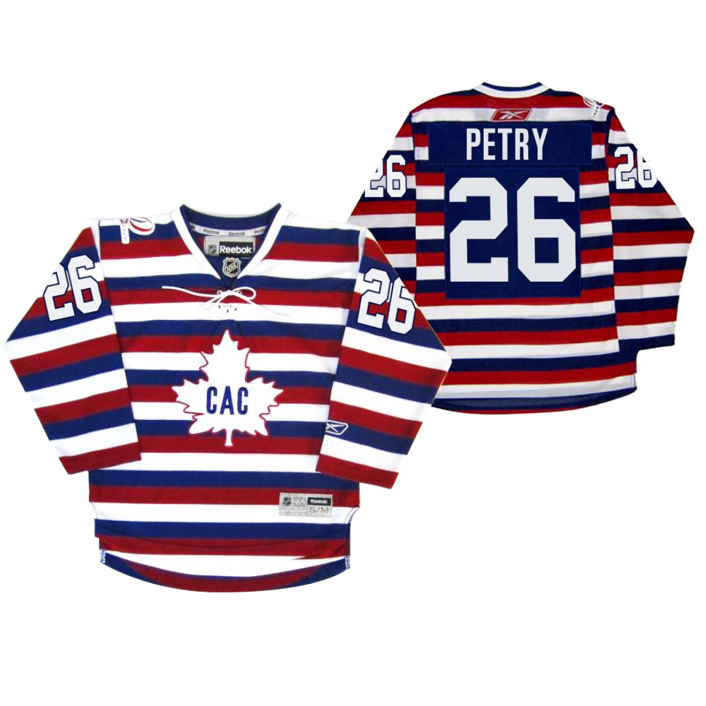 Canadiens Jeff Petry Jersey Centennial 100th Anniversary Celebration Red Royal Retro Men