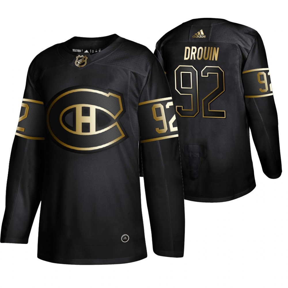 Canadiens Jonathan Drouin Black Authentic 2019 NHL Golden Edition Jersey