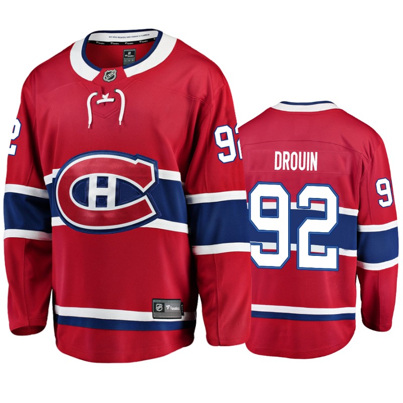 Canadiens Jonathan Drouin Red Breakaway Home Jersey