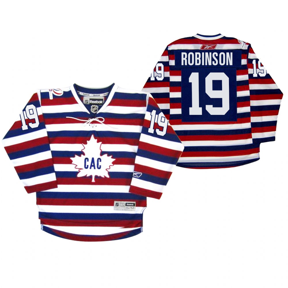 Canadiens Larry Robinson Jersey Centennial 100th Anniversary Celebration Red Royal Retro Men