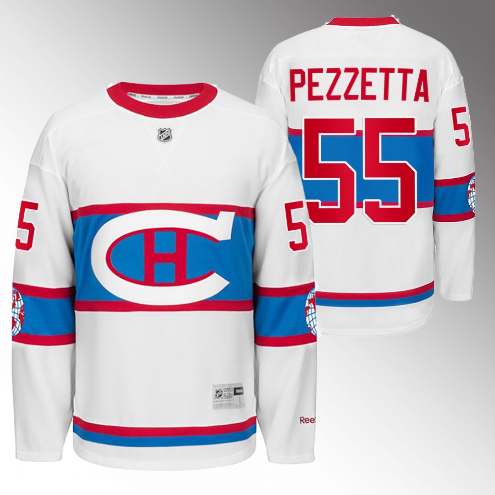 Canadiens Michael Pezzetta White Winter Classic 2016 Throwback Jersey
