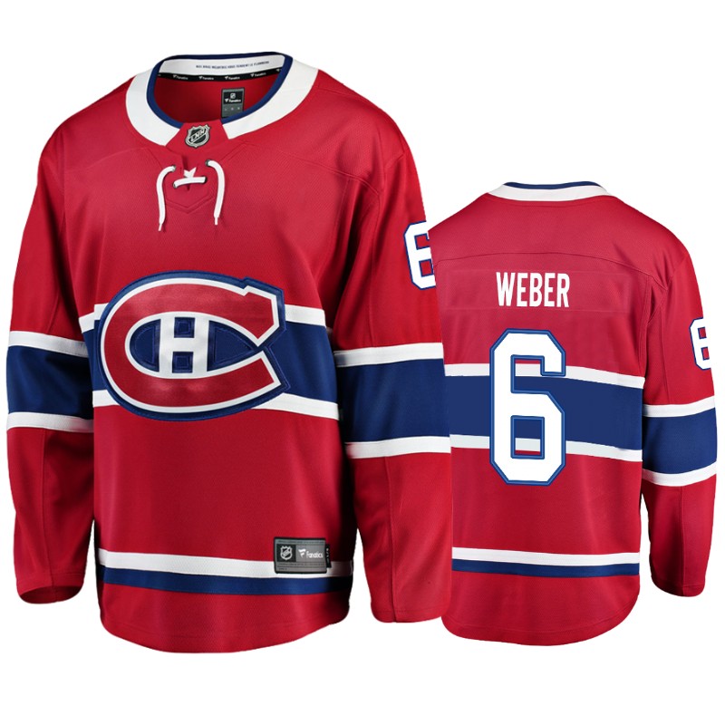 Canadiens Shea Weber Red Breakaway Home Jersey