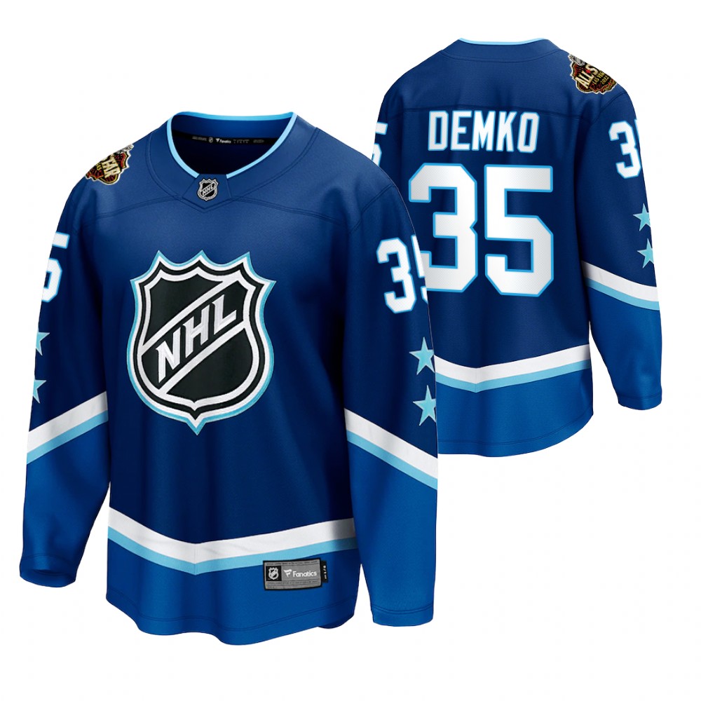 Canucks #35 Thatcher Demko Blue 2022 All-Star Jersey