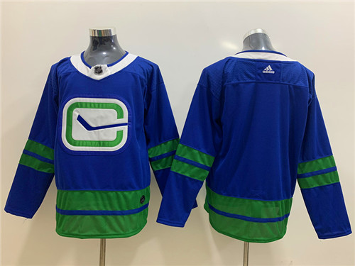 Canucks Blank Blue Adidas Jersey