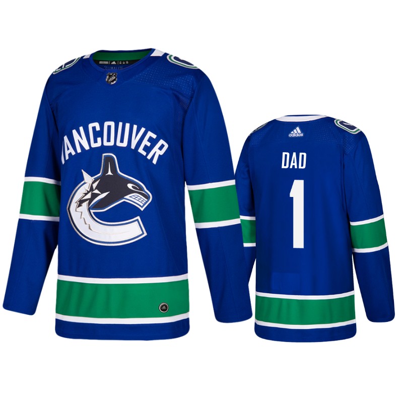 Canucks Blue Number 1 Dad Father's Day Jersey