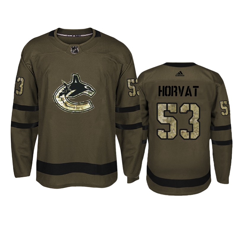 Canucks Bo Horvat Camo Military Jersey