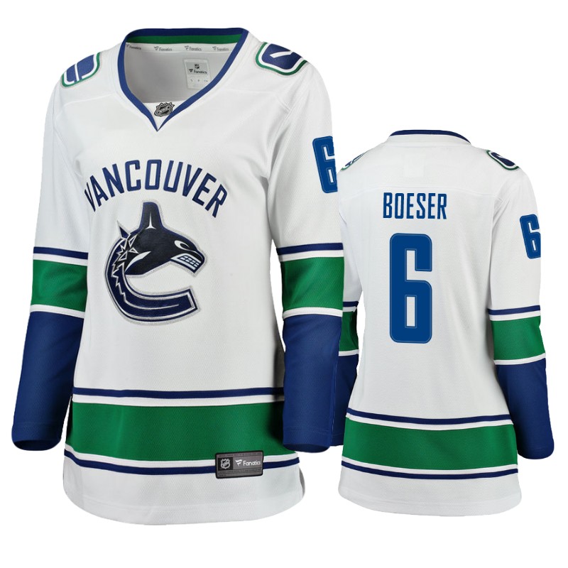 Canucks Brock Boeser White Breakaway Fanatics Branded Jersey