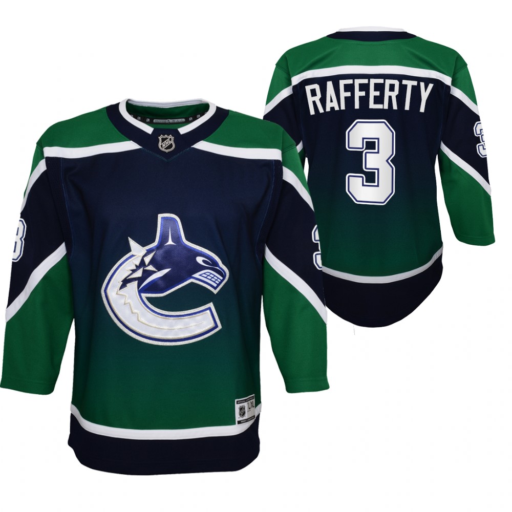 Canucks Brogan Rafferty 2020-21 2021 Reverse Retro Jersey Youth Authentic